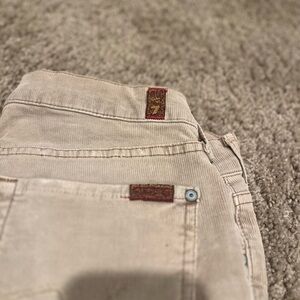 7 For All Mankind Cream Pants